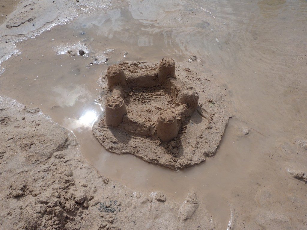 Our sandcastle!