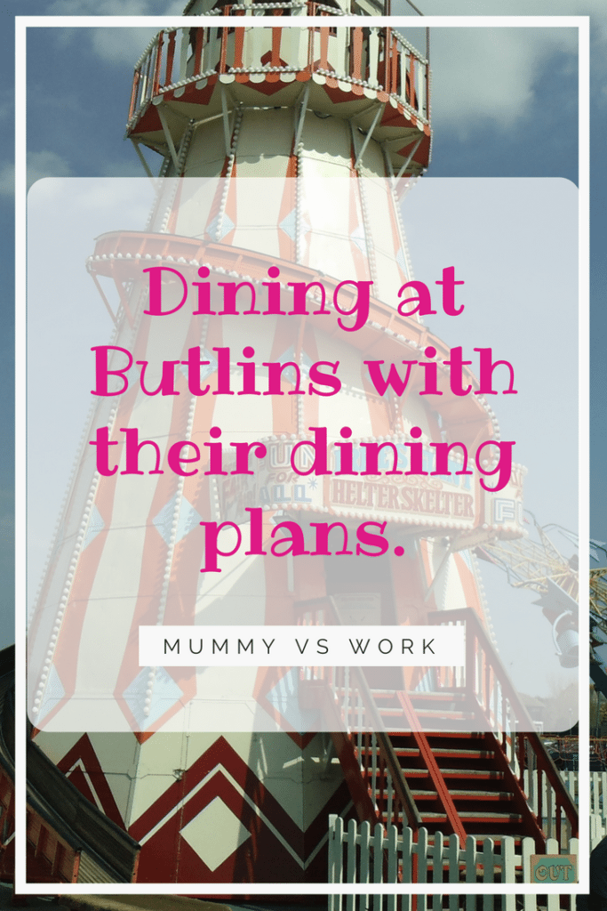 Dining at Butlins with their dining plans.