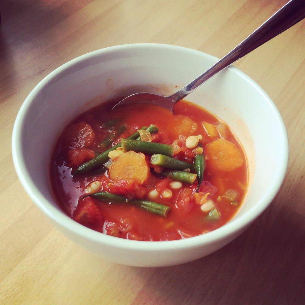 Chorizo and vegetable soup