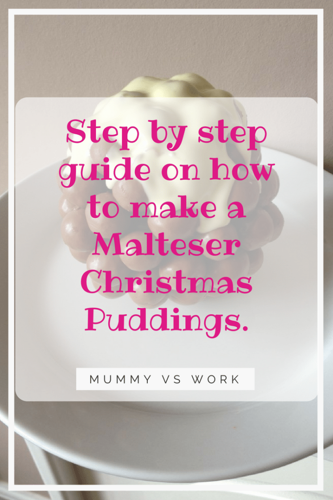 Step by step guide on how to make a Malteser Christmas Puddings