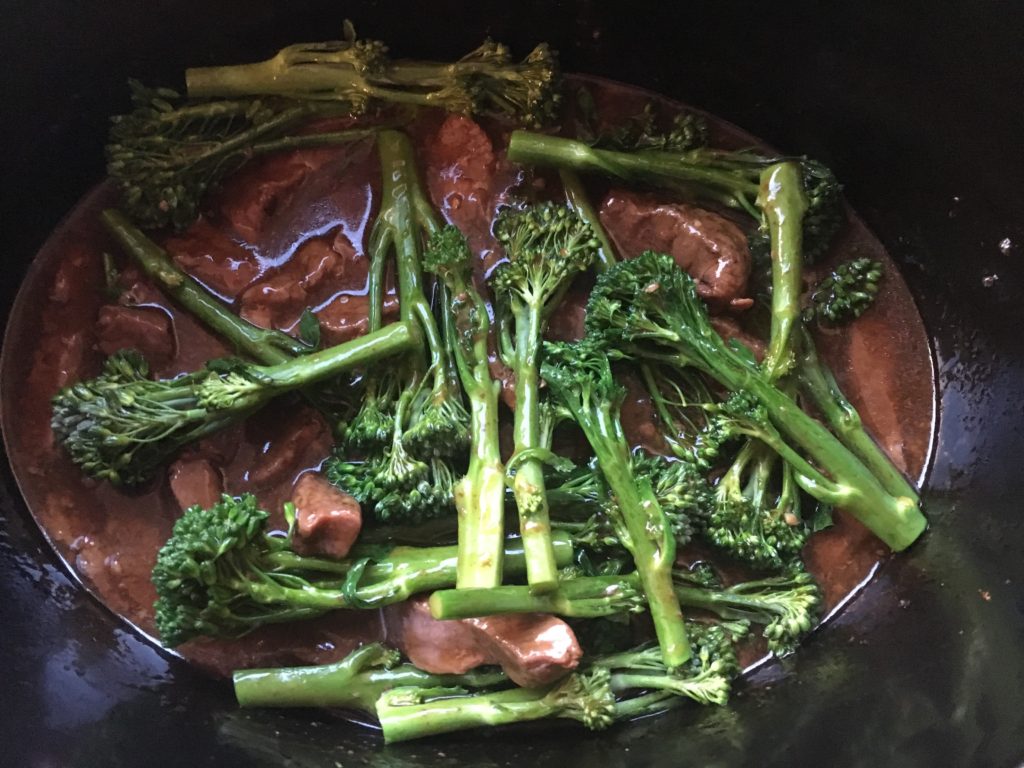 Beef and Broccoli in the slow cooker