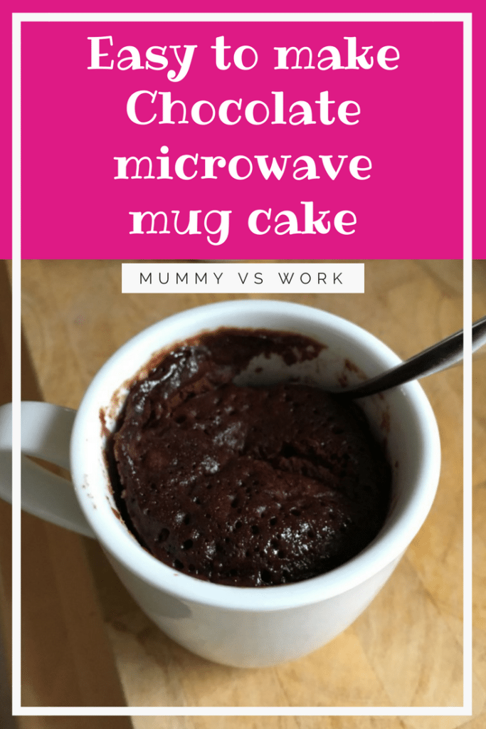 Easy to make Chocolate microwave mug cake