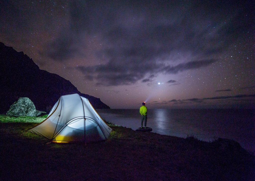 Camping, making the most of the UK Scenery