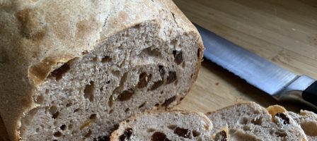 Hot cross bun loaf in the breadmaker