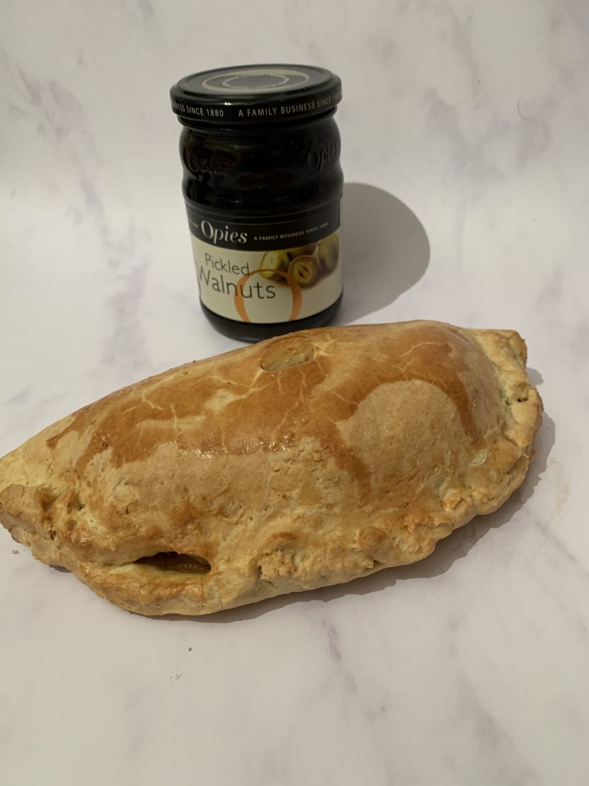 Steak and pickled walnut pasties