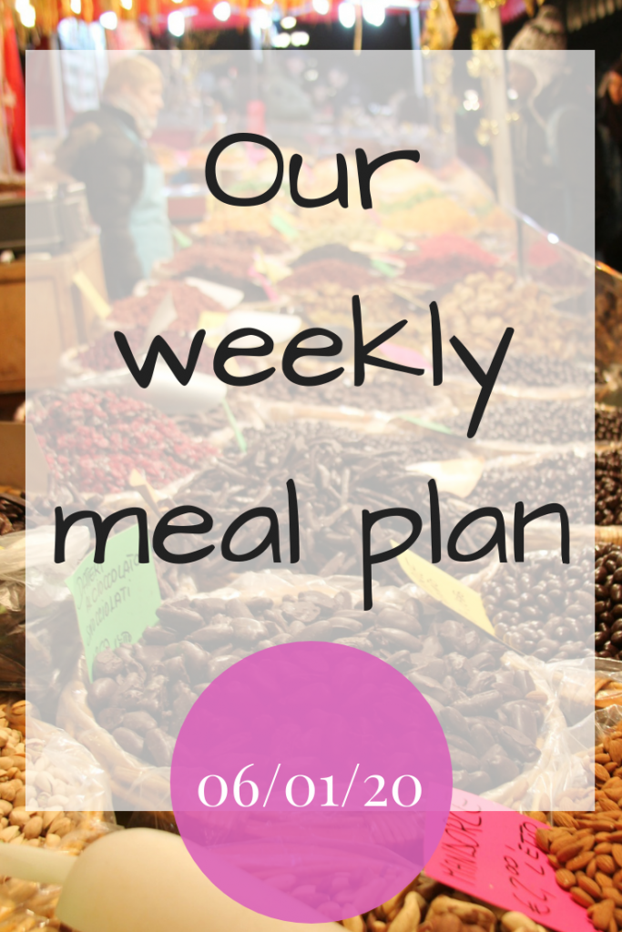 Our weekly meal plan - 06/01/20 #MealPlan #Mealplanning