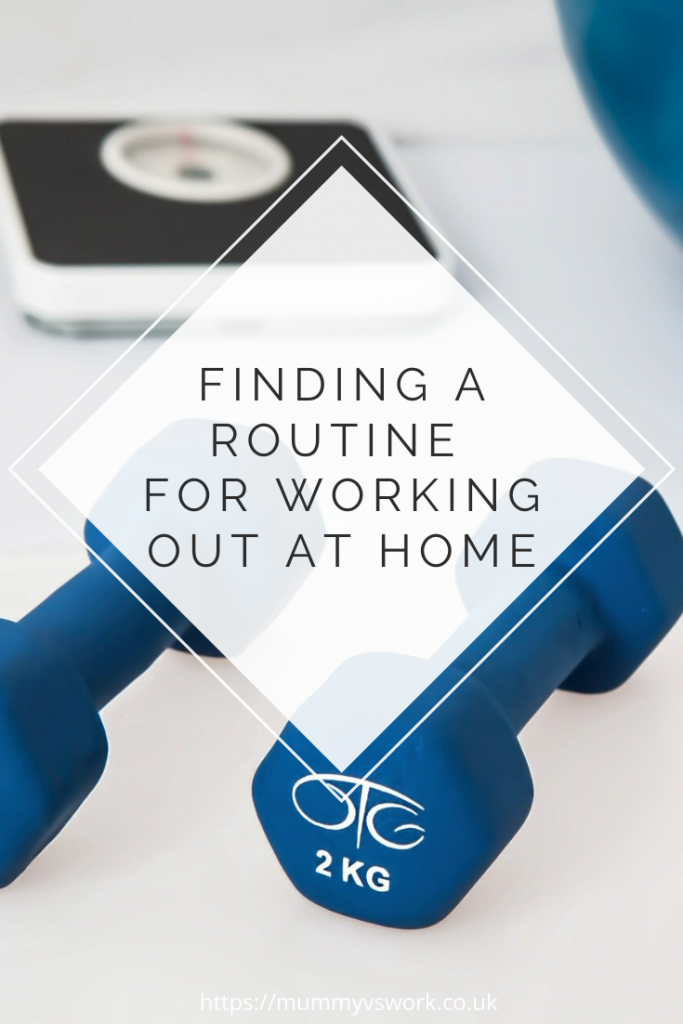 Finding a routine for working out at home