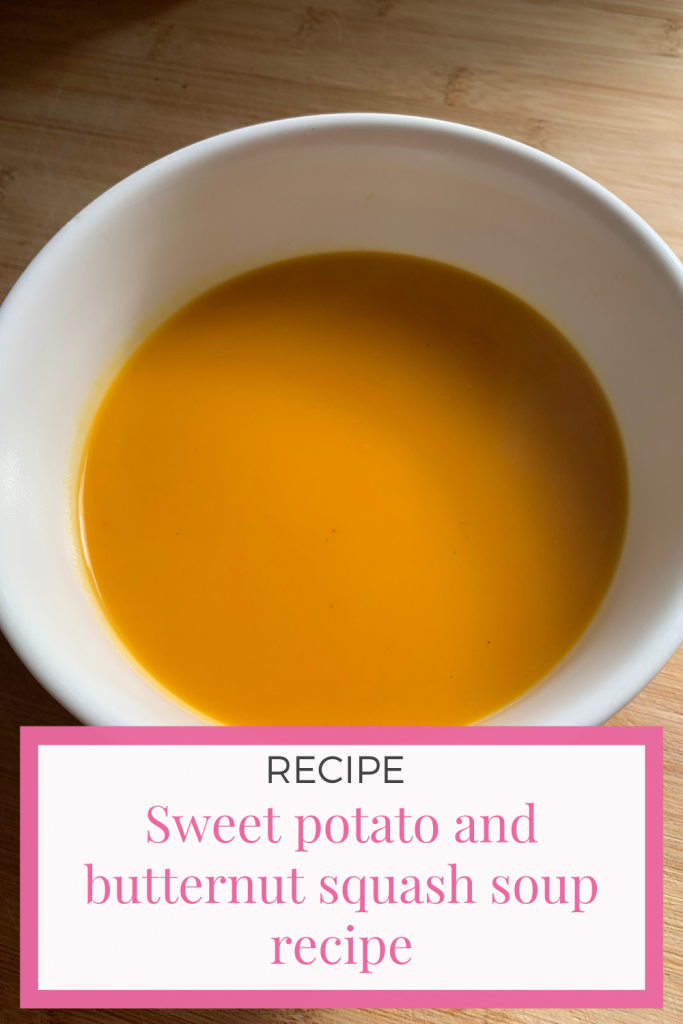 Sweet potato and butternut squash soup recipe