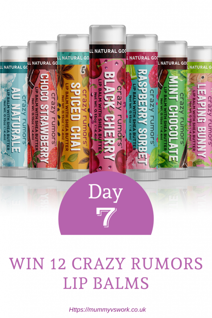 Win 12 Crazy Rumors lip balms