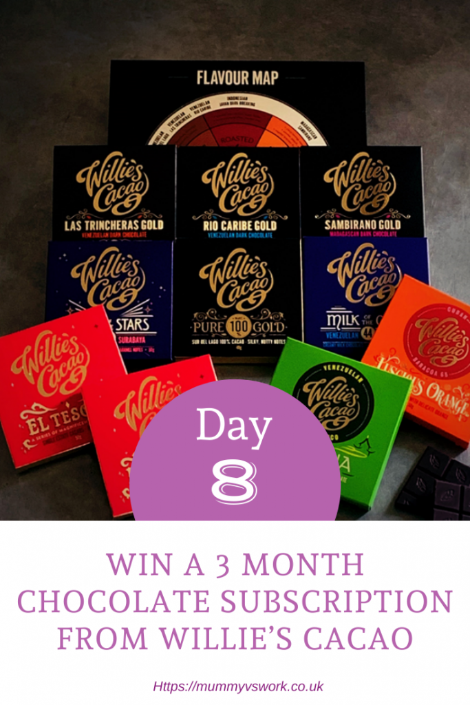 Win a 3 month chocolate subscription from Willie’s Cacao