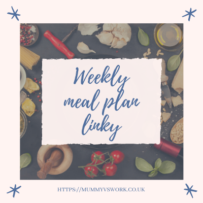  Weekly meal plan linky